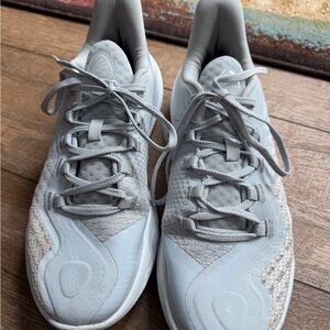 Under Armour White and Gray Sneakers